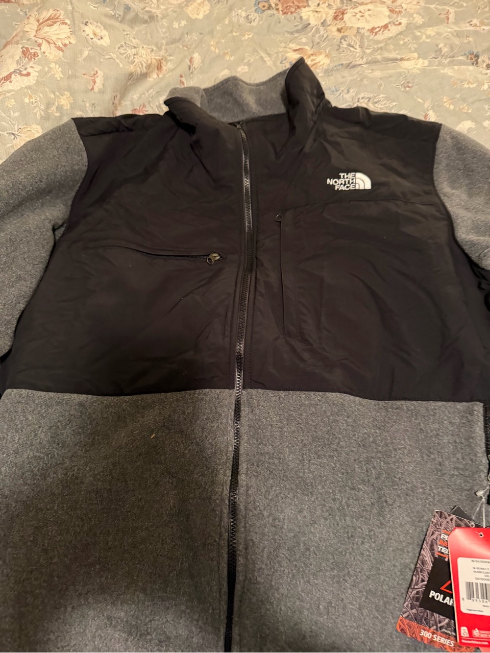 The North Face Men’s Black and Gray Fleece Jacket